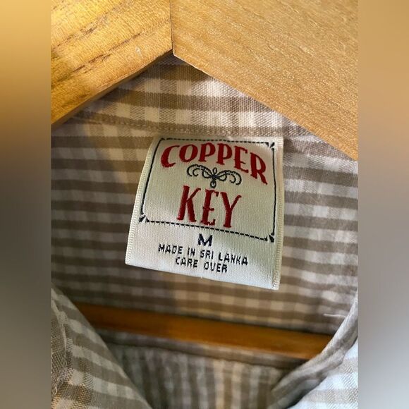 Copper key plaid cover up - Picture 5 of 6